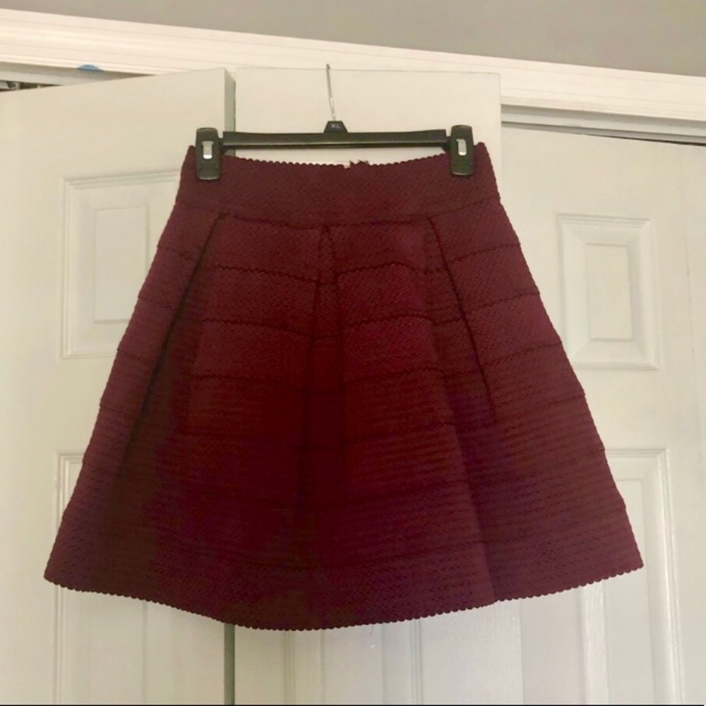 Charlotte Russe Fit & Flare Pleated Skirt